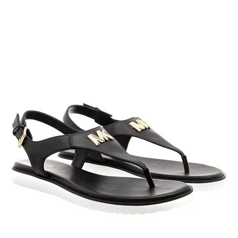 michael kors mk jelly sandal black|women's jilly flat sandals.